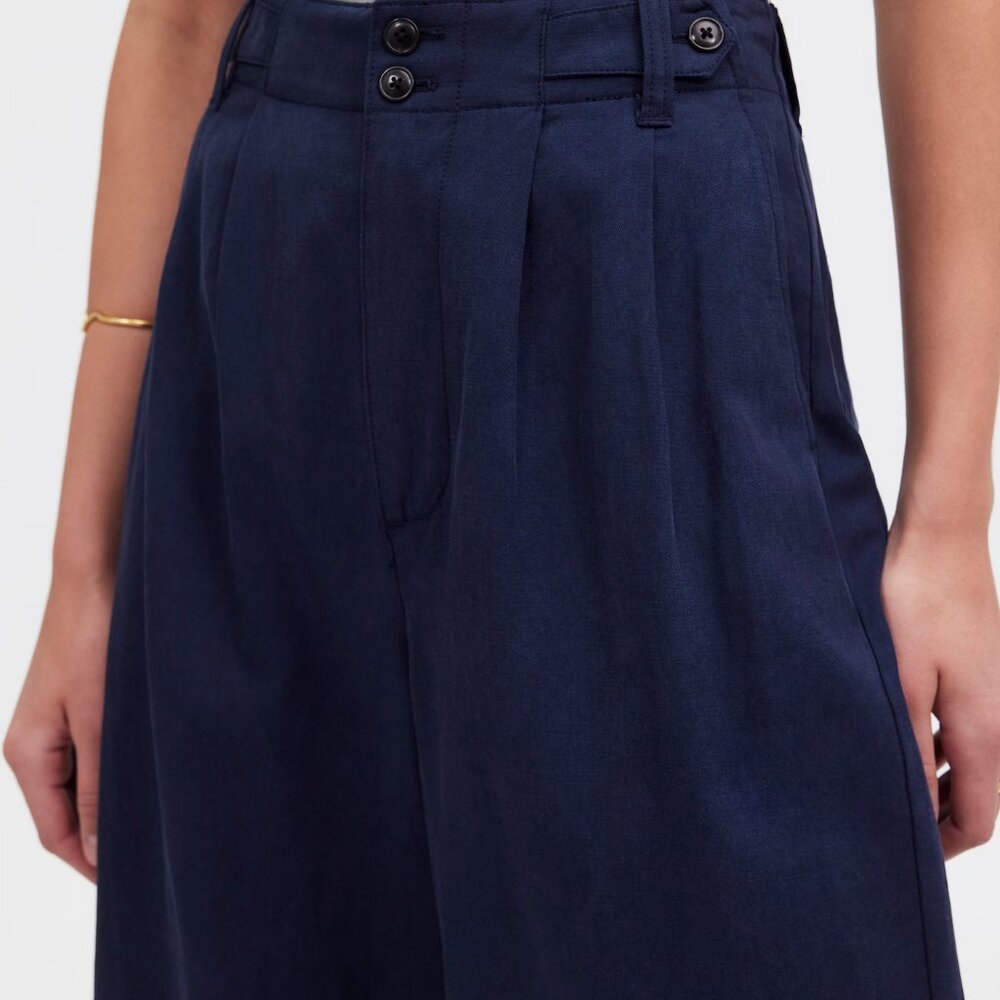 Madewell Harlow Wide-Leg Pant Size 4 Navy Deep Indigo - Picture 12 of 14